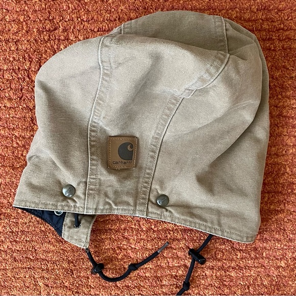 Carhartt Jacket XL brown duck canvas sherpa lined - Picture 11 of 12